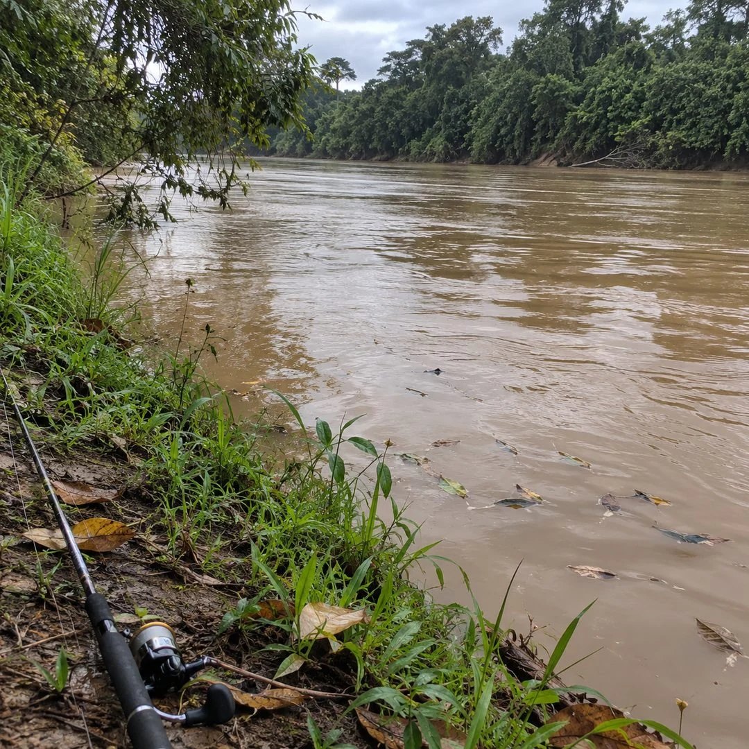 Água turva em rio, uma das condições consideradas pelo guia